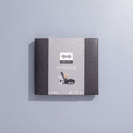 Wilkinson Sword Barber'S Style Pioneer Collection Razor With 5 Double Blades, Shaving Brush, And Shaving Soap - Image 3