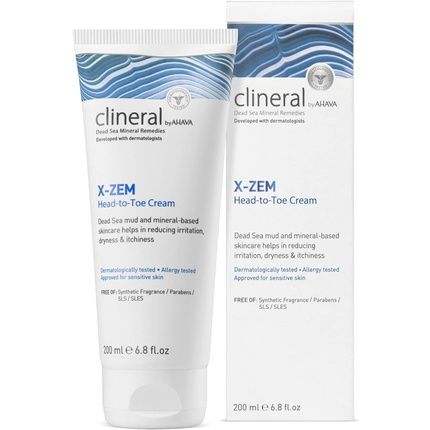 Ahava Clineral X-Zem Head To Toe Cream Body Cream 200Ml