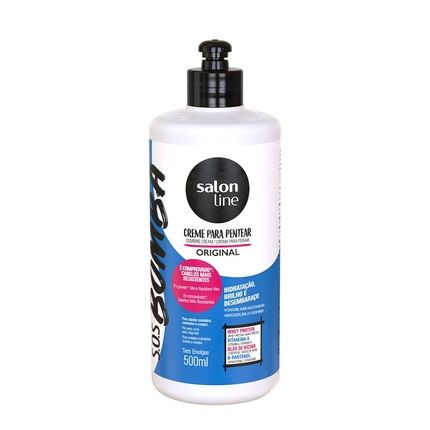 Salon Line Sos Bomba Leavein Cream Original 500Ml Professional Hair Care