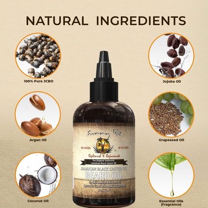 Sunny Isle Beard Oil 100% Natural Jamaican Black Castor Oil 4Oz - Image 3