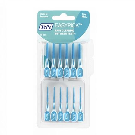 Easypick Interdental Brushes With Case M/L Blue - 36 Pieces