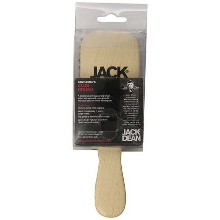 Denman Jack Dean Club Brush Maple Wood Bristles
