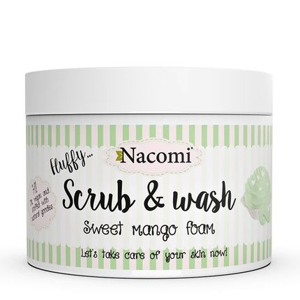 Nacomi Scrub & Wash Exfoliating And Cleansing Foam Sweet Mango 180Ml