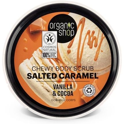 Organic Shop Salted Caramel Chewy Body Scrub With Vanilla And Cocoa 250Ml - Image 3