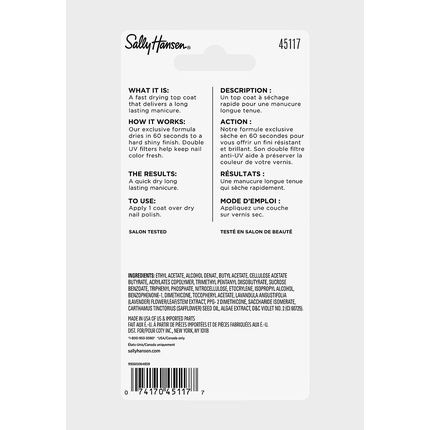 Sally Hansen Insta Dri Top Coat 13.3Ml Nail Polish