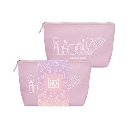 Ilu Cotton Pink Cosmetic Bag - Image 4
