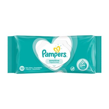 Pampers Baby Wipes Sensitive 52 Count