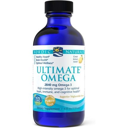 Nordic Naturals Ultimate Omega Lemon Flavor 4 Fl Oz (119Ml)