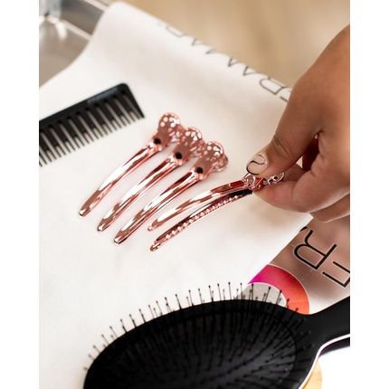 Framar Rose Gold Hair Clips For Styling - Tight Tension - Image 3