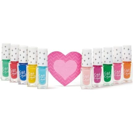 Chit Chat Rainbow Nail Painting Kit For Kids - Pedicure And Manicure Home Makeover - Image 3
