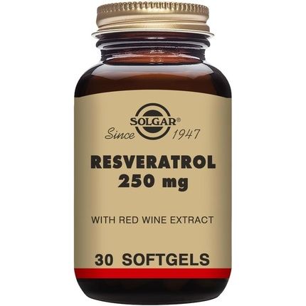 Solgar Resveratrol 250Mg Softgels Cardiovascular Health Sourced From Japanese Knotweed Vegan