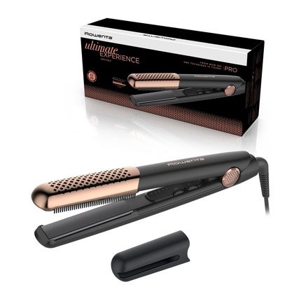 Rowenta Professional Hair Straightener Ceramic Coating Smooth And Curly Ultimate Experience Black/Copper Sf8230F0