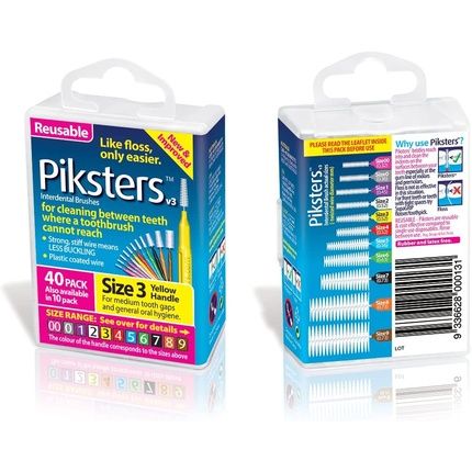 Piksters Interdental Brushes Size 3 Yellow 40 Count - Image 3