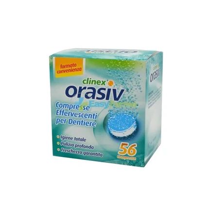 Fagit Orasiv Clinex Effervescent Tablets For Dentures - 56 Tablets