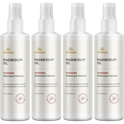 Swanson Magnesium Oil Spray Zechstein Magnesium Soothes Muscles Nourishes Skin Stress Relief Sleep Rapid Absorption Dr. Barbara Hendel'S Formula 8 Fl Oz Liquid