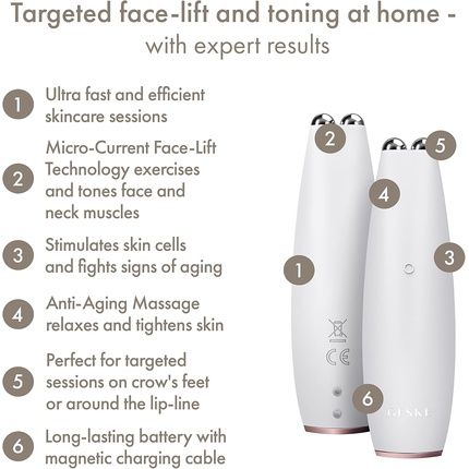 Geske Smartappguided Microcurrent Face Lift Pen 6 In 1 Anti-Aging Device