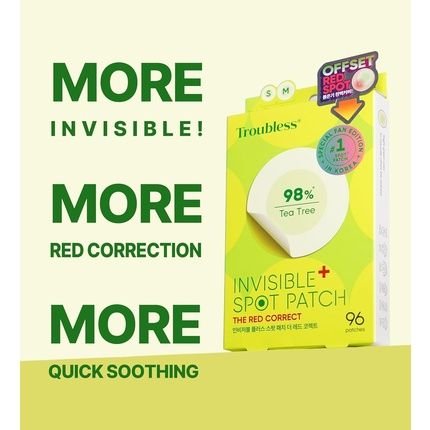 Troubless Invisible Plus Spot Patch The Red Correct Thin Hydrocolloid W 98
