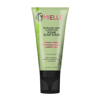 Mielle Organics Rosemary Mint Pre-Shampoo Clarifying Sugar Hair Scalp Scrub 6 Ounce
