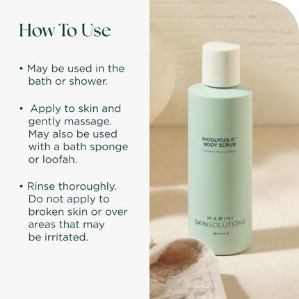 Marini Skinsolutions Bioglycolic Body Scrub Glycolic Acid Exfoliator - Image 3