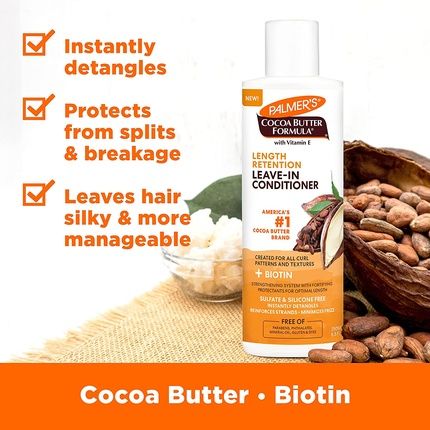 Palmer'S Cocoa Butter & Biotin Length Retention Leave-In Conditioner 250Ml - Image 3