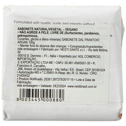 Nestidante Dal Frantoio Olive Oil Argan Vegetal Soap 100G/3.5Oz - Parallel Import - Image 3