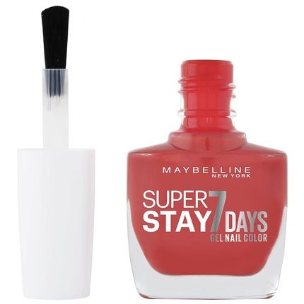 Maybelline New York Superstay Nailpolish Forever Strong 7 Days Gel Nail Polish Passionate Red 10Ml