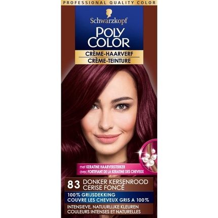 Poly Color Creme Hair Dye 83 - Dark Cherry Red