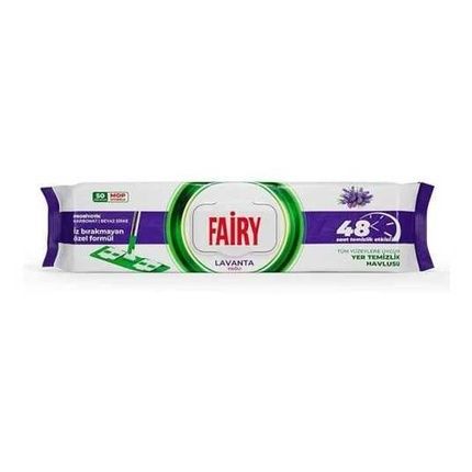 Fairy Floor Cleaning Mop Wet Wipes 50 Pieces Lavender