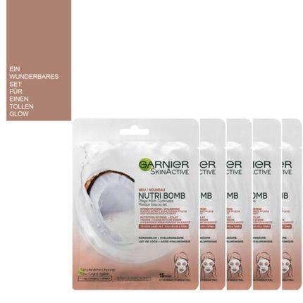 Garnier Nutri Bomb Nutrition & Radiance Coconut Milk Fabric Mask  28G