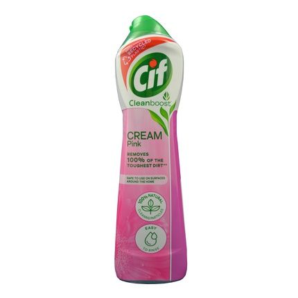 Cif Cream 500Ml Pink Flower - Effective Surface Cleaner