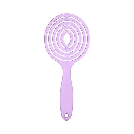 T4B Ilu Lollipop Candy Purple Professional Round Detangling Light Weight Hairbrush For Wet And Dry Hair Designed For Professional Hairdressers Colourful Brush - Image 3