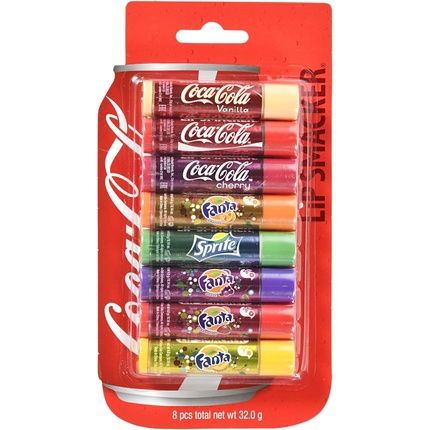 Lip Smacker Coca Cola Party Pack Assorted Lip Balms Set Of 8