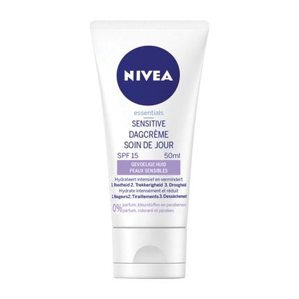 Nivea Essentials Sensitive Day Cream Spf 15 50Ml