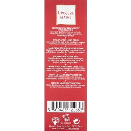 Guinot Longue Vie Mains Multi Action Vital Hand Care 75Ml - Image 3