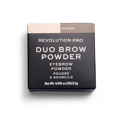 Revolution Pro Duo Eyebrow Powder Medium Brown - Image 3