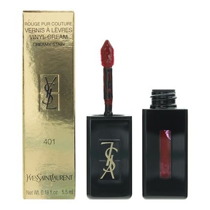 Yves Saint Laurent Rouge Pur Couture Vinyl Cream 401 Rouge Vinyle Lip Stain 55Ml For Women