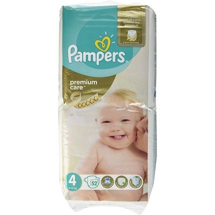 Pampers Premium Care Diapers Size 4 - 52 Pieces