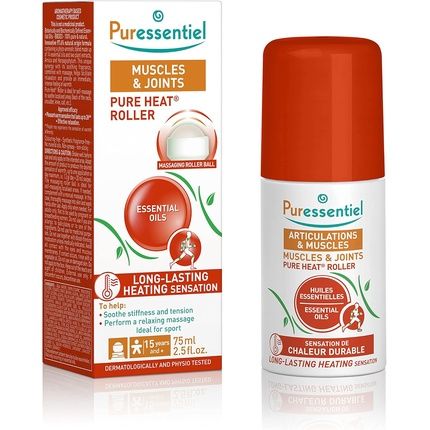 Puressentiel Muscles & Joints Pure Heat Roll-On 75Ml - Fast & Natural Pain Relief