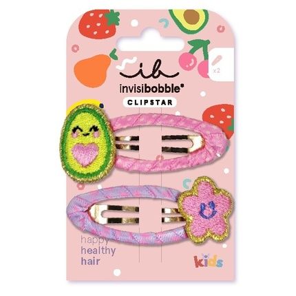 Invisibobble Hair Clip Clipstar Frutti Avocado - 2 Pieces