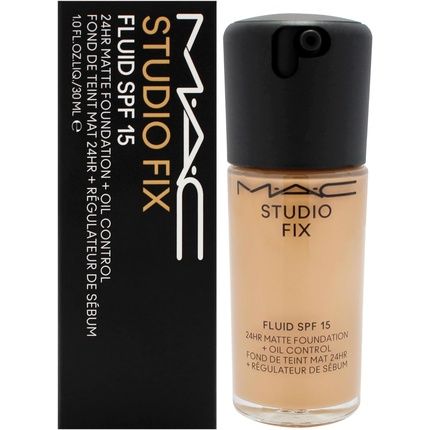 Mac Studio Fix Fluid Spf 15 24Hr Matte Foundation Plus Oil Control Nc40 For Women 1 Oz