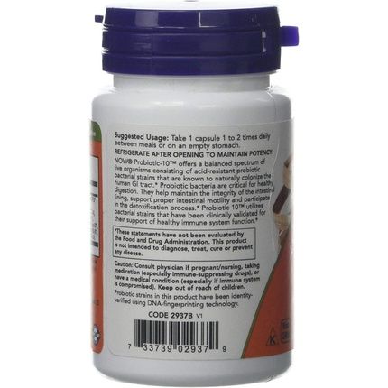 Now Foods Probiotic 10 Capsules