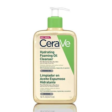Cerave Hydrating Foaming Oil Cleanser 473Ml Moisturizing Facial Cleanser - Image 3