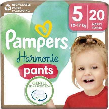 Pampers Harmonie Pants Size 5 Diaper Pants - 20 Pcs, For 12-17 Kg