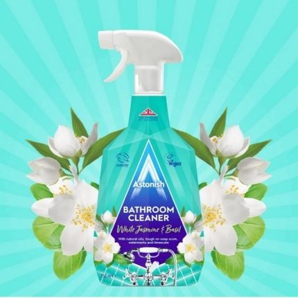 Astonish White Jasmine & Basil Bathroom Cleaner Spray 750Ml