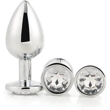 Dream Toys Gleaming Love Anal Plug Gray One Size