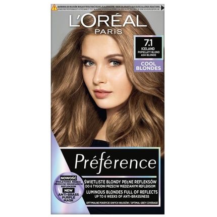 L'Oreal Preference Hair Color 7.1 Iceland