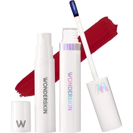 Wonderskin Divine Wonder Blading Peel And Reveal Lip Stain Kit Nude Long Lasting Waterproof Transfer Proof Pink Tint Divine