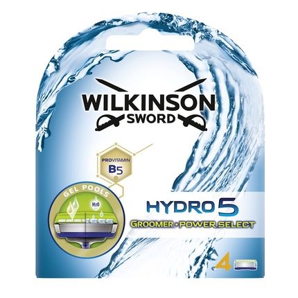 Wilkinson Sword Hydro 5 Groomer 4-In-1 Replacement Blades For Razor - 4 Pieces