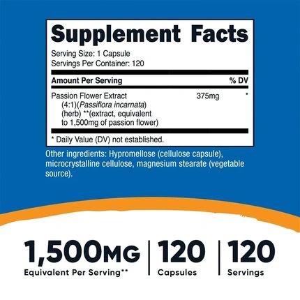 Nutricost Passion Flower Extract 120 Capsules
