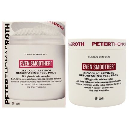 Peter Thomas Roth Even Smoother Glycolic Retinol Resurfacing Peel Pads 60 Pads Treatment